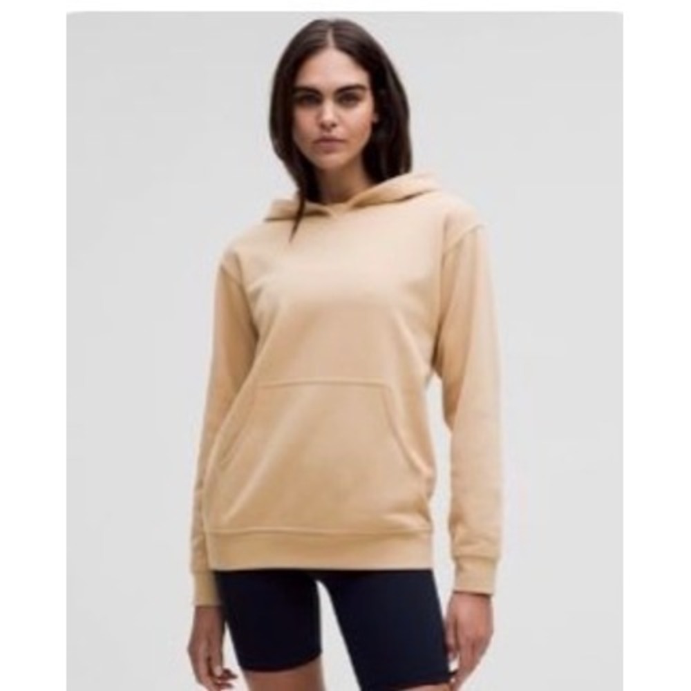Lululemon All Yours Hoodie Terry Beech Wood Tan Womens Size 4 NWT